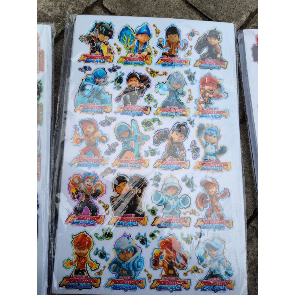 Jual STIKER PERMANEN BOBOIBOY / STIKER BOBOIBOY / STIKER VIRAL MOTIF ...