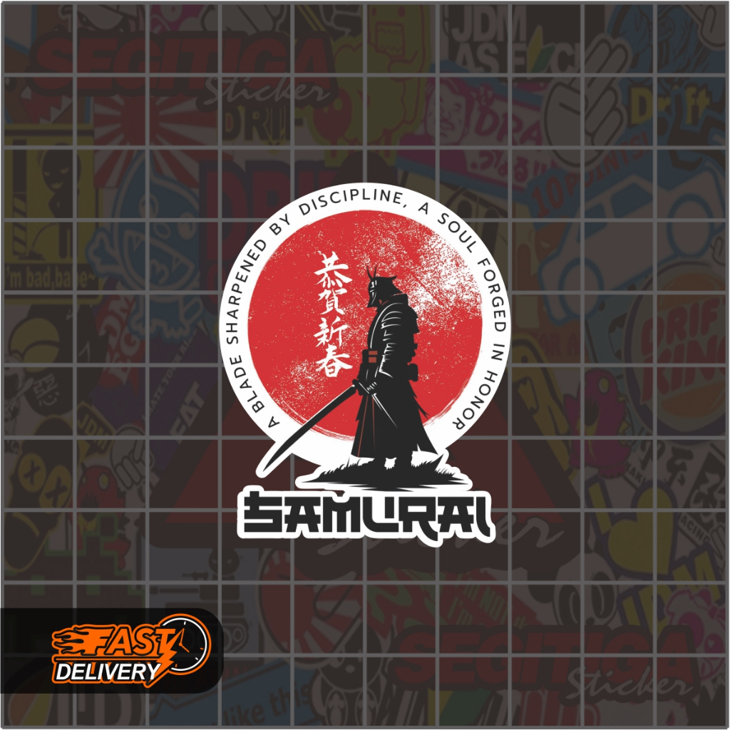 Jual Sticker Samurai Japan Ukuran 4 x 5 Cm | Shopee Indonesia