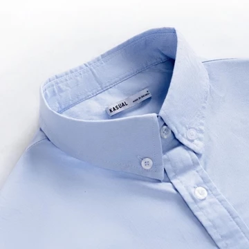 Kasual Kemeja Oxford Maya Blue