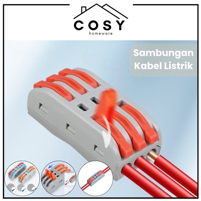 Jual COSY Compact Terminal Sambungan Jalur Listrik 2 Ke 2 / 3 ke 3 ...