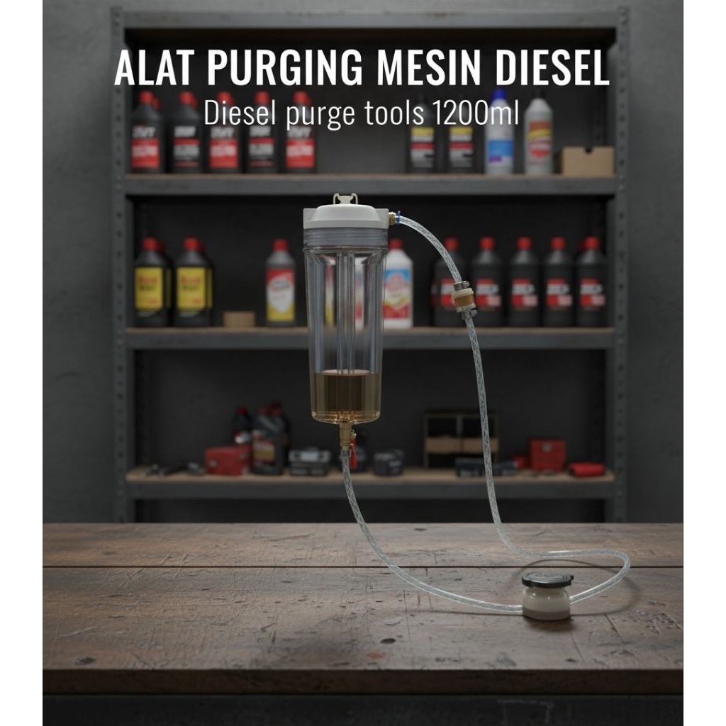 Jual [PURGING KIT 1.2L] Alat Purging Mesin Diesel Set 1200ml tabung set ...