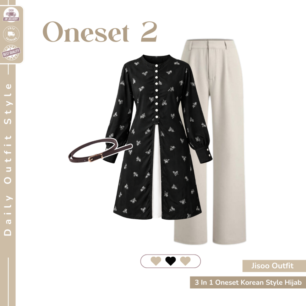 Setelan wanita bahan knit nyaman