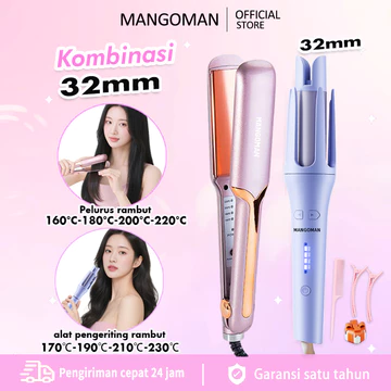 MANGO MAN Hair Curly Styler Auto Curler 28mm Catokan Curly Otomatis Ceramics Curly Catokan