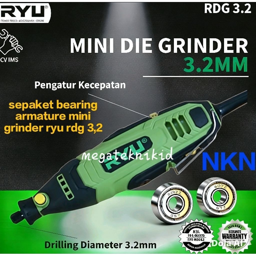 Jual bearing klaher mini grinder ryu rdg 3,2(NKN)laher mini grinder ryu ...