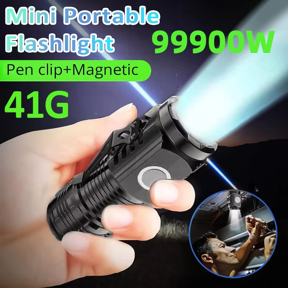 Jual Senter LED super terang Senter mini LED 3 mata Senter SWAT 5 mode ...