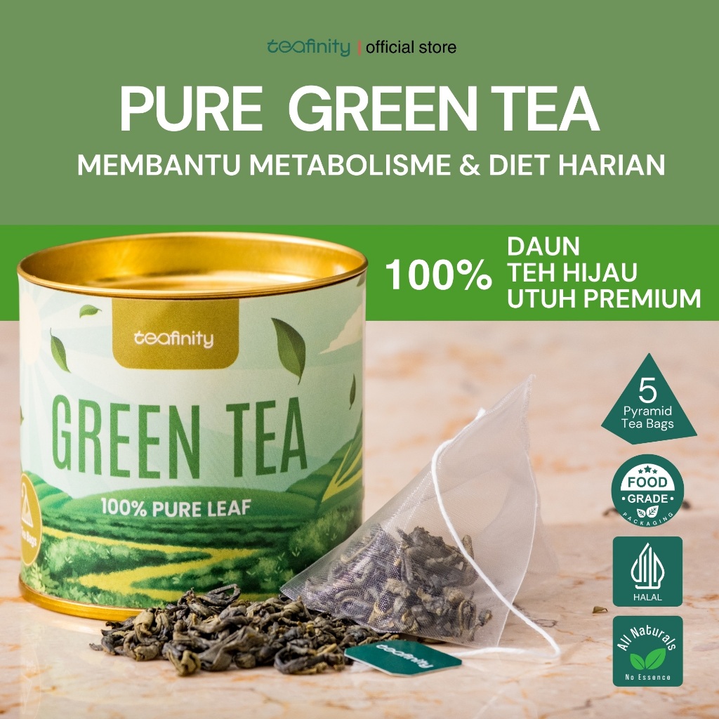 Jual Teafinity Pure Green Tea | Metabolisme Diet Harian | 100% Pucuk ...