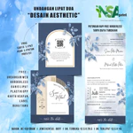Undangan Pernikahan Aesthetic / Undangan Termurah / Bonus Terbanyak / Undangan NSAPRINT / Series EK