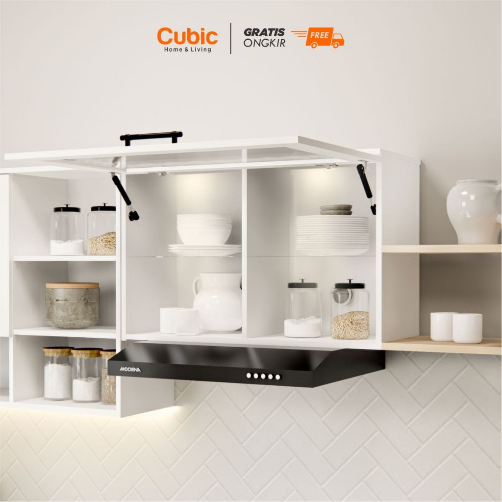 Cubic Kitchen Set Minimalis / Kabinet Dapur Atas / Rak Dapur Atas / ELENA CLARA KSA