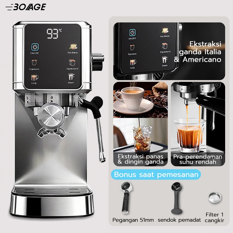 Jual Automatic Multifunctional 5 in 1 Coffee Maker Mesin Pembuat Kopi ...