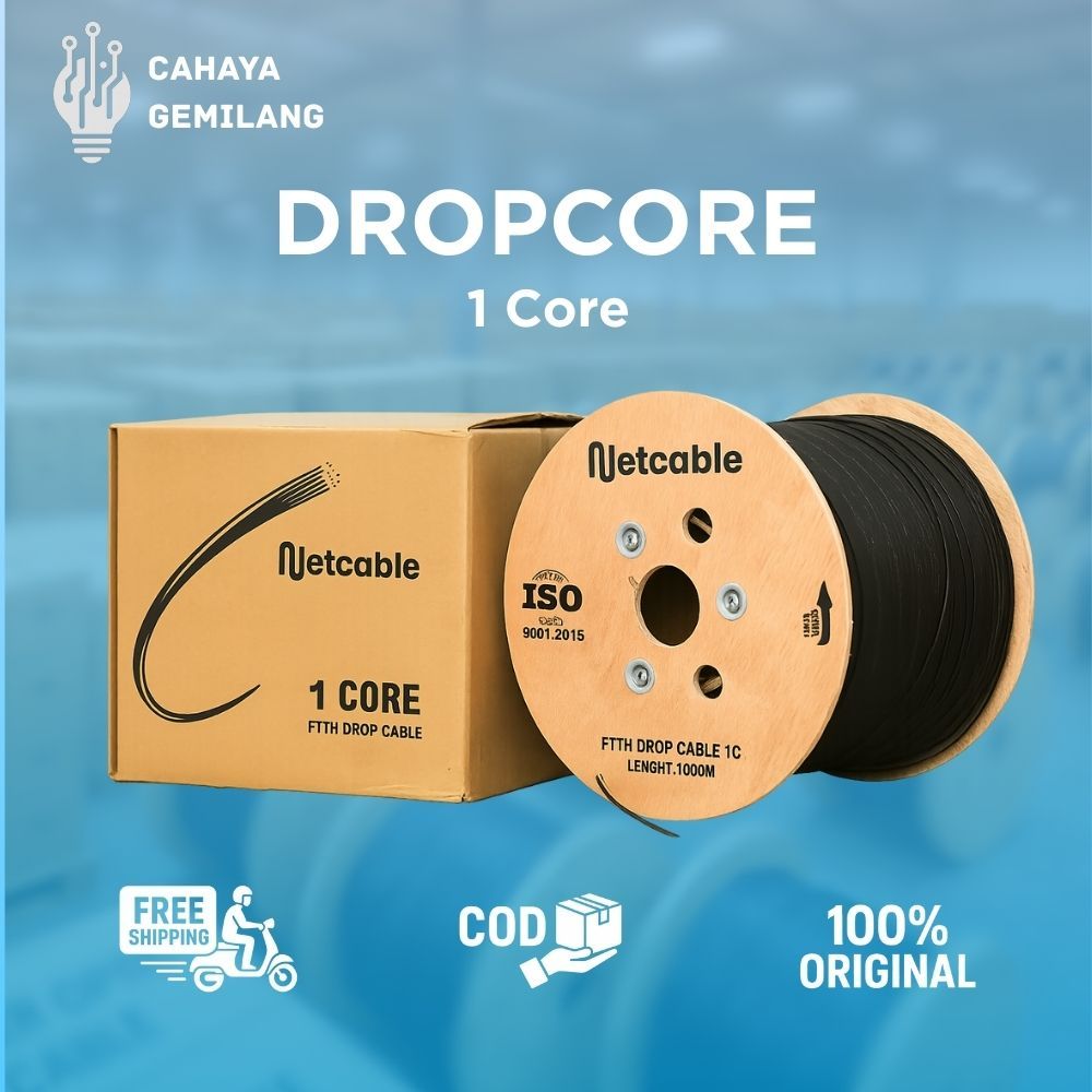 Jual Dropcore 1 Core 3 Seling 1000M | Kabel Fiber Optik 1KM Original ...