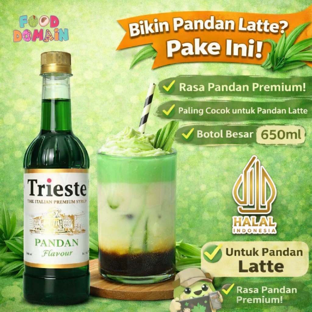Jual Trieste Syrup Pandan - Sirup Rasa Pandan 650ml - Untuk Pandan ...