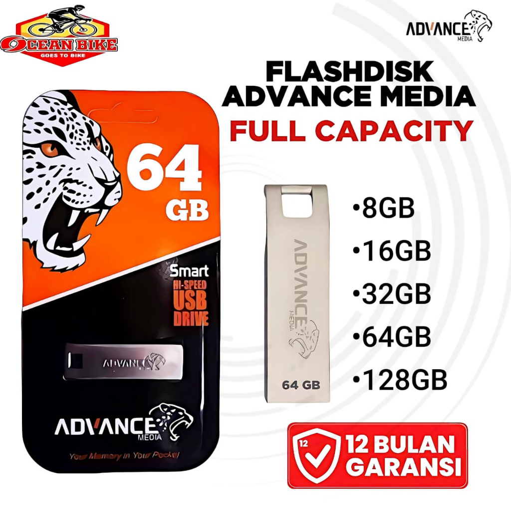 Jual ADVANCEMEDIA Flashdisk 8GB 16GB 32GB 64GB Flash Drive USB 2.0 FD ...