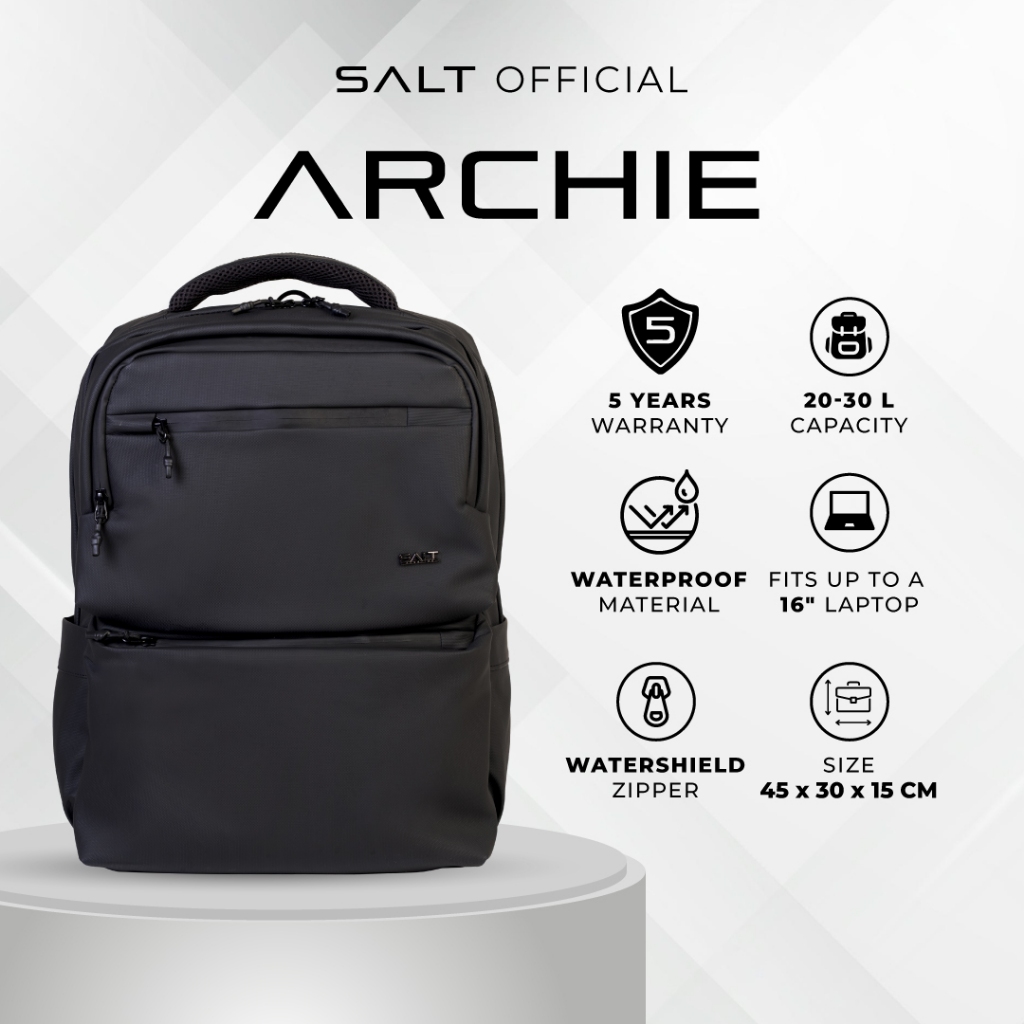 Jual SALT Archie Tas Ransel Laptop Pria Waterproof Backpack Anti Air ...