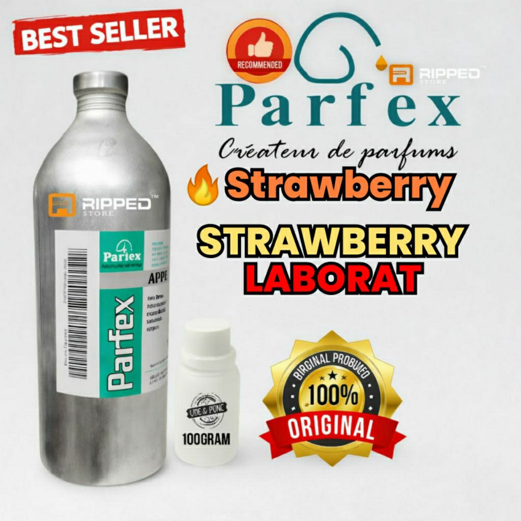 Jual 100ml Bibit Parfum Murni Strawberry Laborat By Parfex Original ...