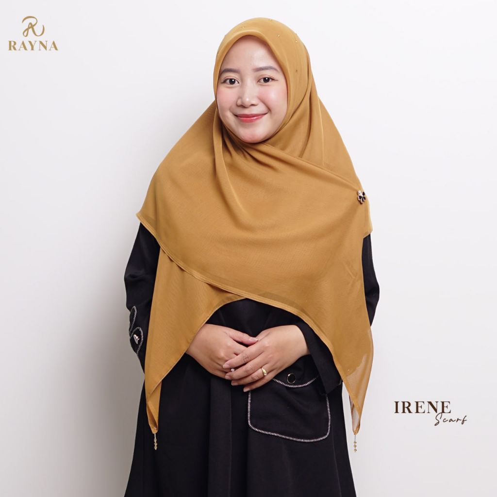RAYNAHIJAB Irene Scarf Paris Japan Premium Bertabur Kristal Hijab Pesta