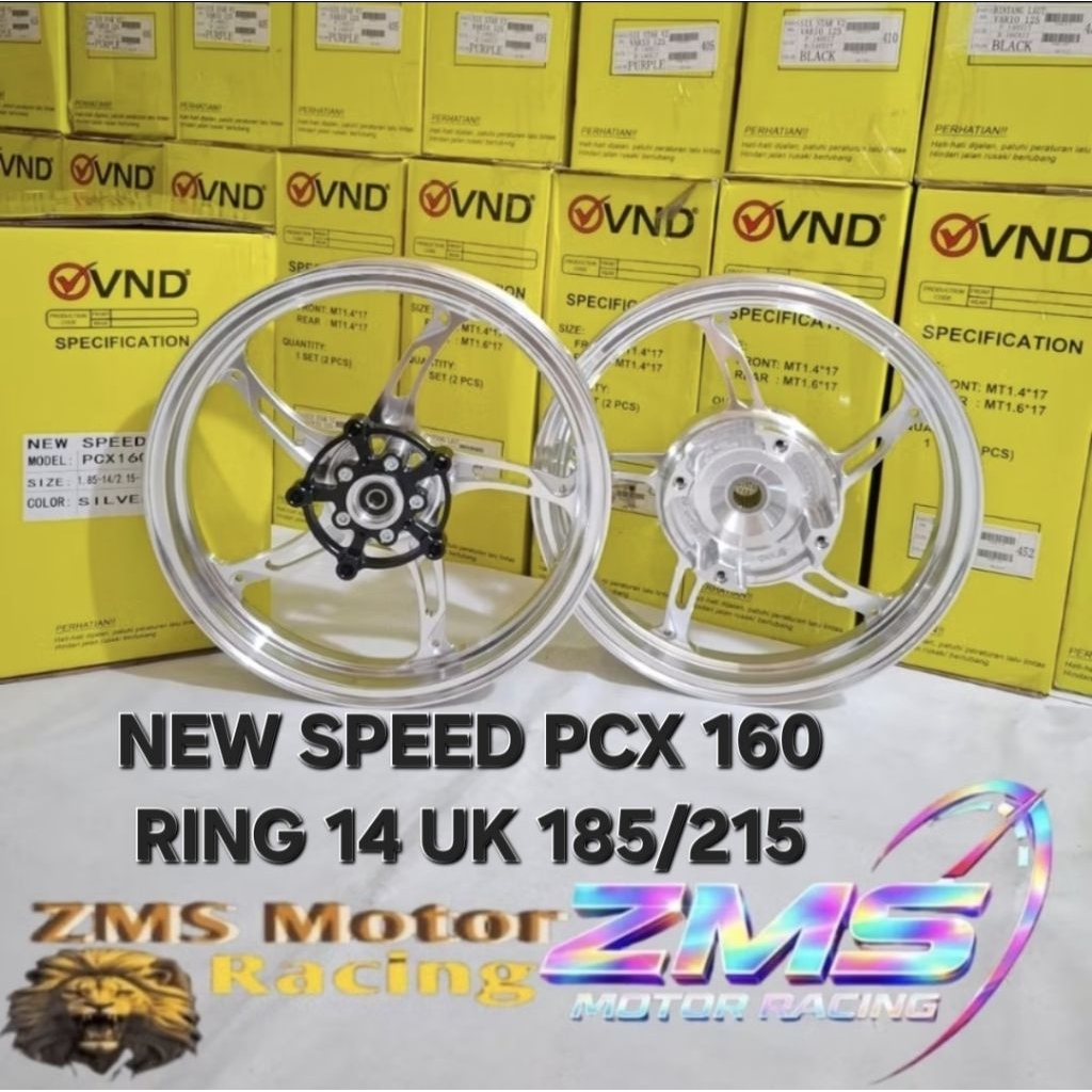 Jual VND VELG RACING NEW SPEED PCX 160 ABS/CBS MODEL BINTANG LAUT RING ...