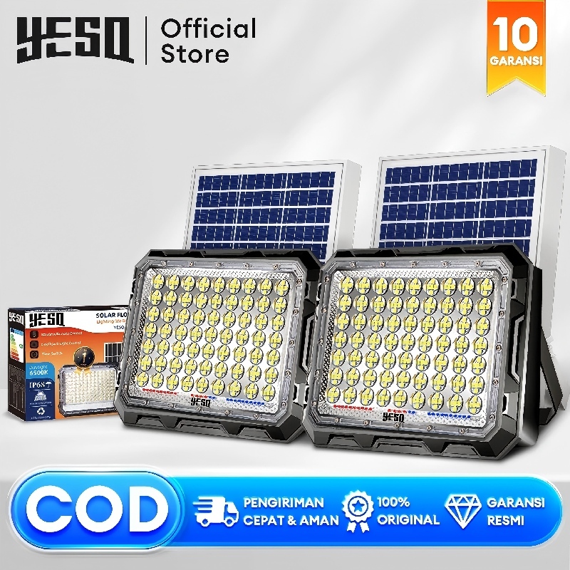 Jual YESQ Lampu Tenaga Surya LED Outdoor Otomatis 12000W Panel Surya ...