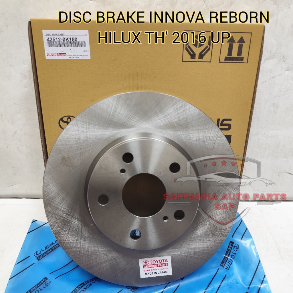 Jual DISC BRAKE PIRINGAN CAKRAM TOYOTA HILUX INNOVA REBORN TH'2016 UP ...