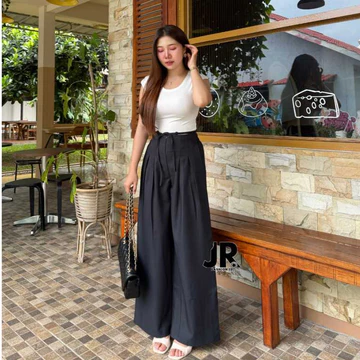 Alika Cullote Pants Semiwool Celana Kulot Kantor Formal Wanita Premium Bahan Semiwool Tidak