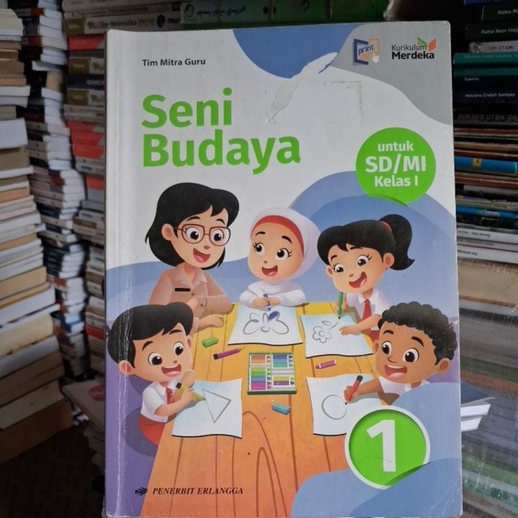 Jual SENI BUDAYA UNTUK KELAS 1 SD K MERDEKA ERLANGGA | Shopee Indonesia