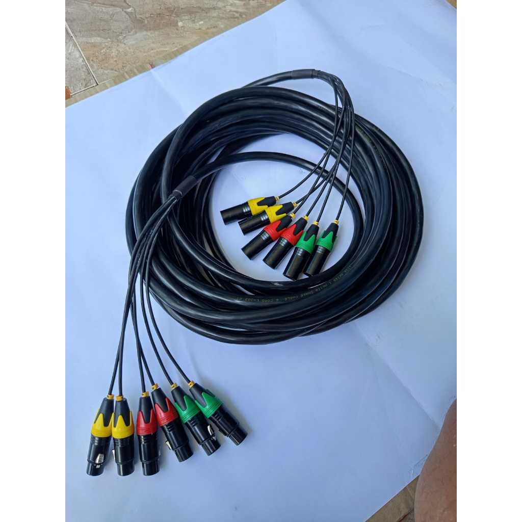 Jual kabel snake makita isi 6 ch lengkap Canon xlr tinggal pakai 10/15 ...