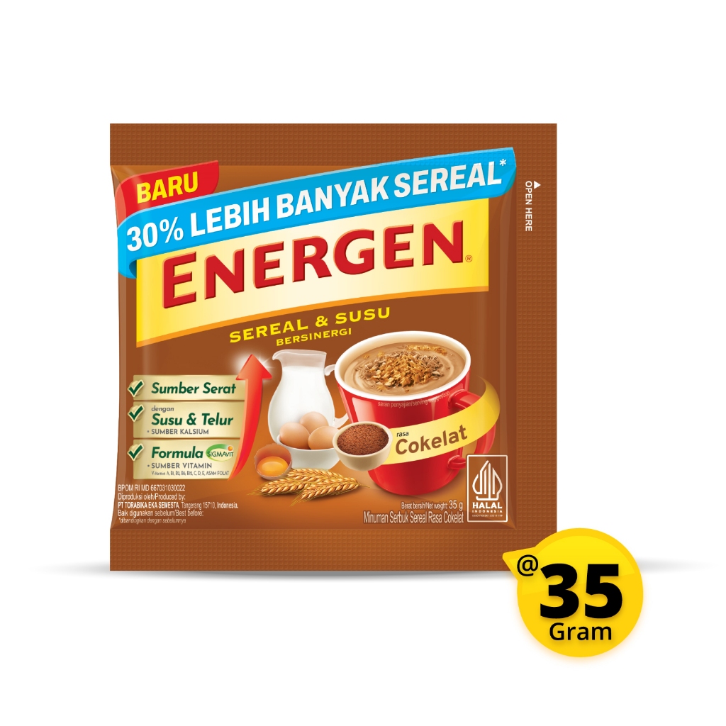 Jual 3 Renceng Energen Coklat 35 Gram (1 Renceng Isi 10 Sachet ...