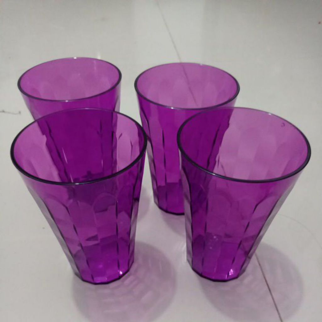 Jual Tupperware prisma prism glass gelas ecer 1pcs 475ml | Shopee Indonesia