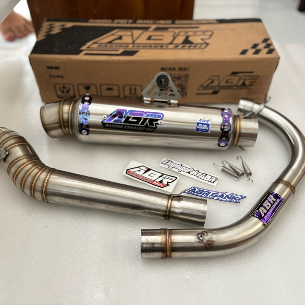 Jual Knalpot Inlet 55,57, 63 Abr Racing Exhaust Type Kompetisi Blue X ...