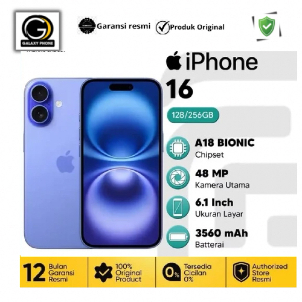 Jual Galaxy phone 1Ph 16 128GB (Garansi Resmi) A18 Bionic | Shopee ...