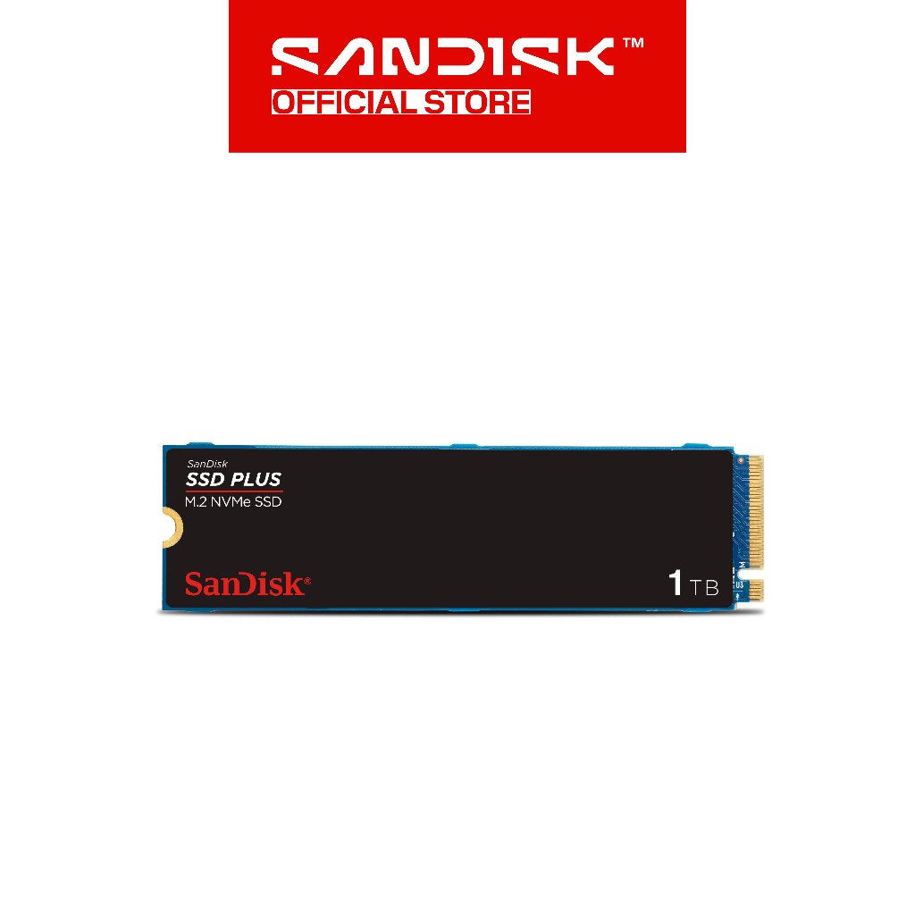SANDISK SSD Internal PLUS M.2 1TB NVMe PCIe Gen 3.0 (Up to 3200MB/s)