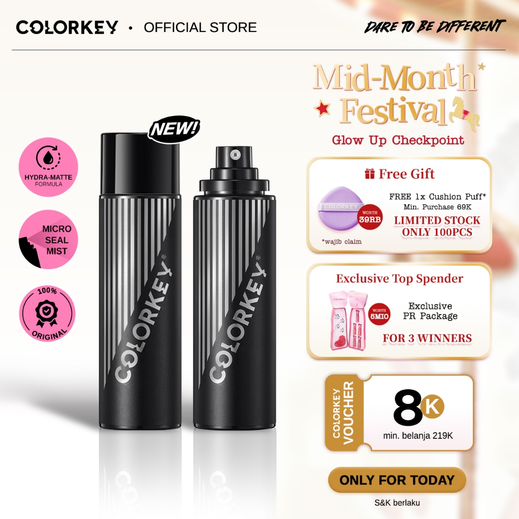 Jual [NEW LAUNCH | BPOM] Colorkey Airy Soft Matte Makeup Setting Spray ...