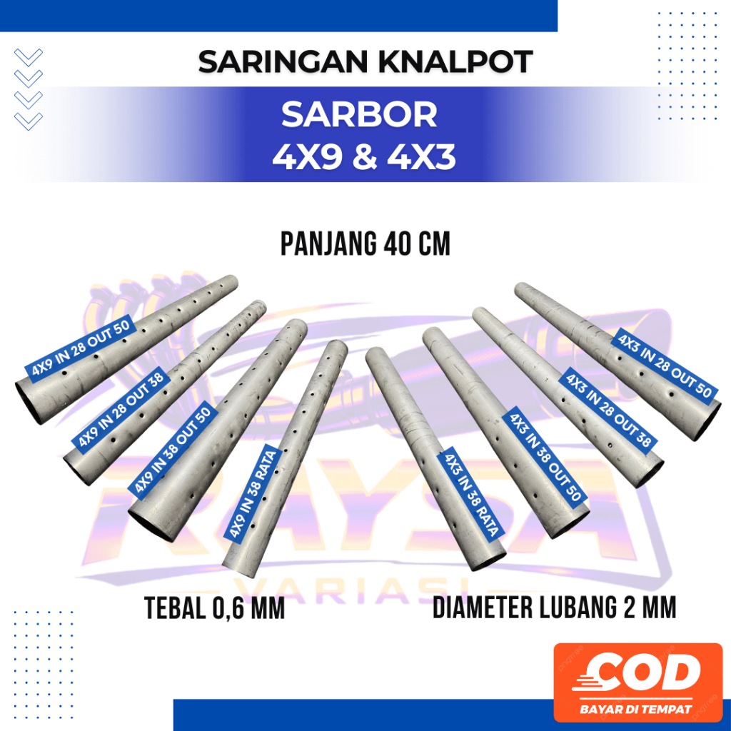 Jual Saringan Knalpot Motor Matic SARBOR Suara Engker Mudah Dipasang ...