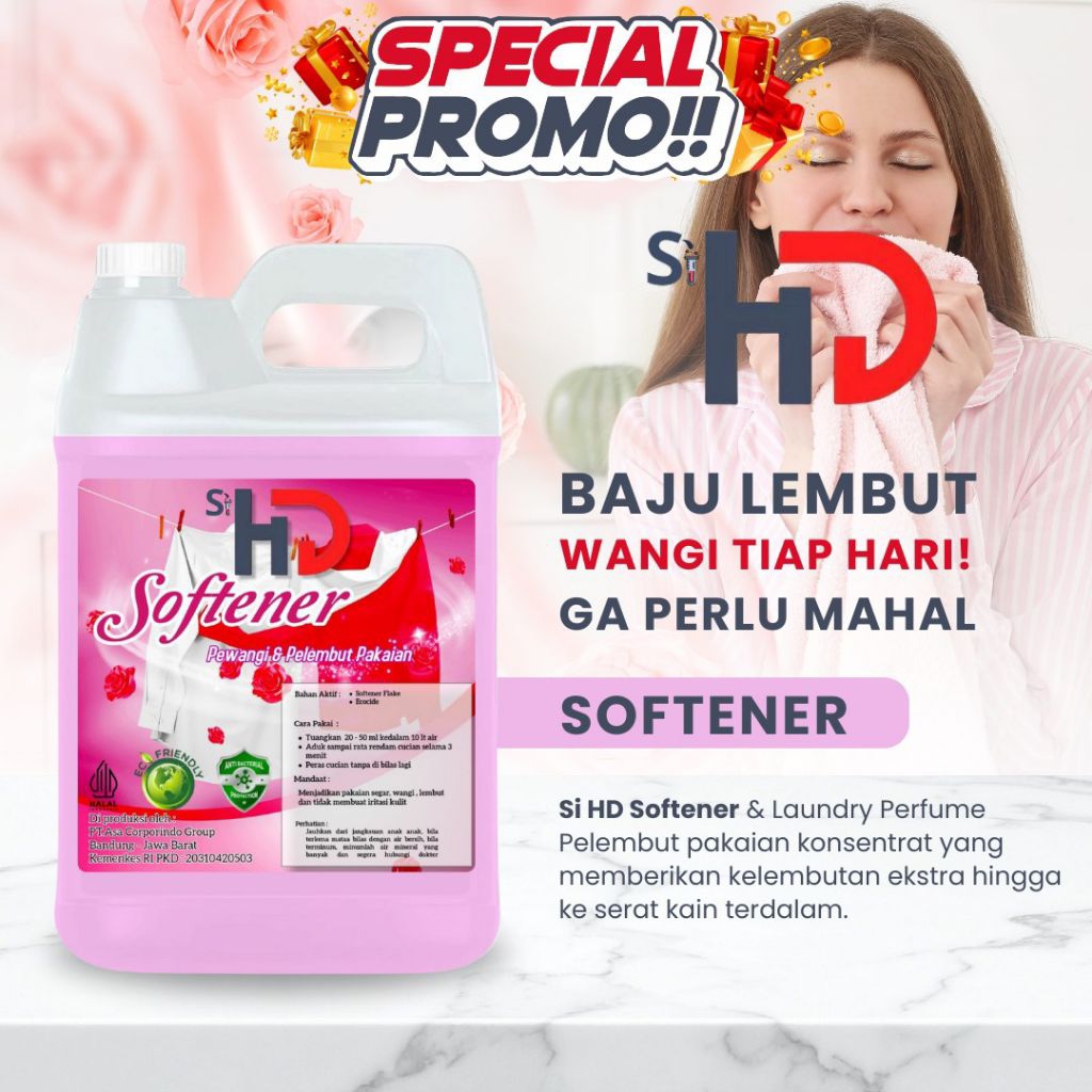 Jual Softener Pelembut Pakaian Galon 5 Liter - Pelembut Pakaian Murah