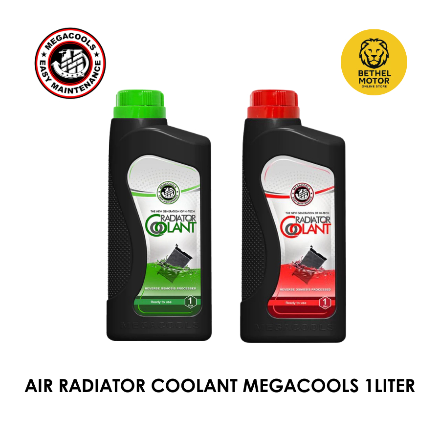Jual AIR RADIATOR PENDINGIN MERAH DAN HIJAU COOLANT MEGACOOLS 1LITER ...