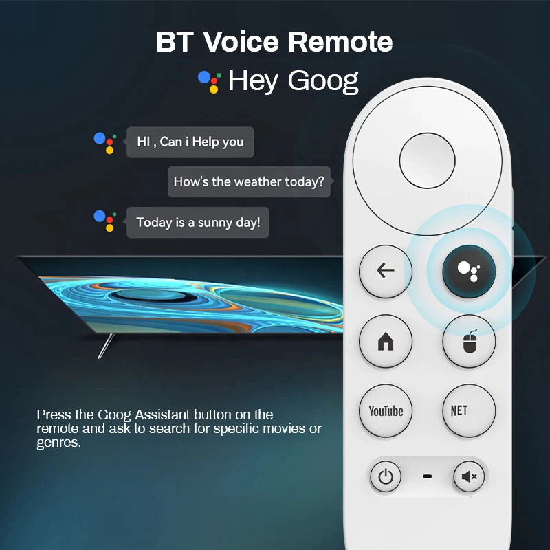 Jual Android 14.0os TV Stick Voice Remote X11 4K UHD Ram 8gb Rom 128gb ...