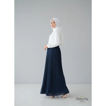 Rok Plisket Ceruty Babydoll Premium Heavy Sifon Exlusive Pleated Skirt Ceruti