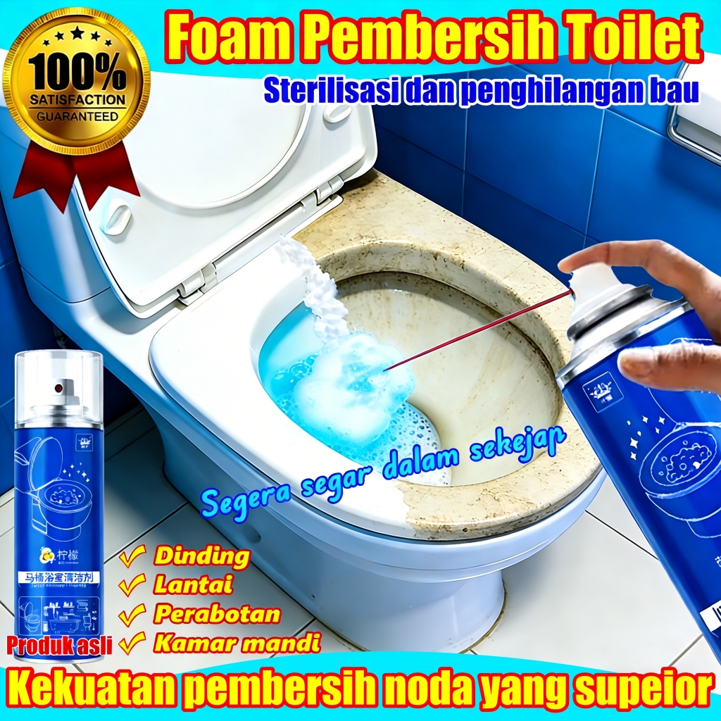 Jual Foam spray pembersih toilet wc debu toilet cleaner foam spray busa ...