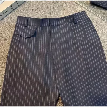 Oro Pants Stripe Bangkok Celana Wanita Antik Kusut Celana Highwaist Kulot Wanita Loose Pants