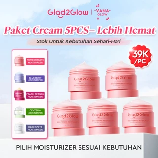 Glad2Glow 5PCS Moisturizer Set Brightening Hydrating Soothing