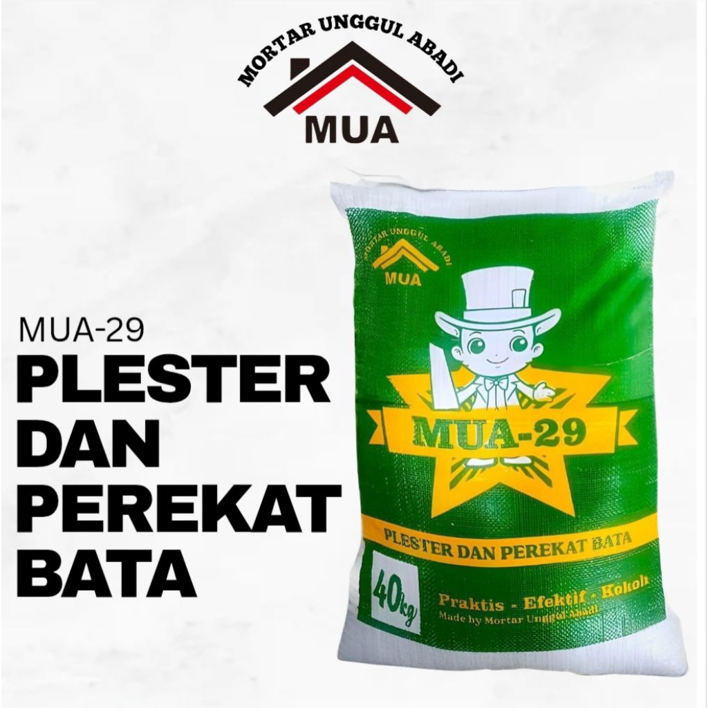 Jual MUA-29 Mortar plaster dinding | perata lantai | perekat bata merah ...