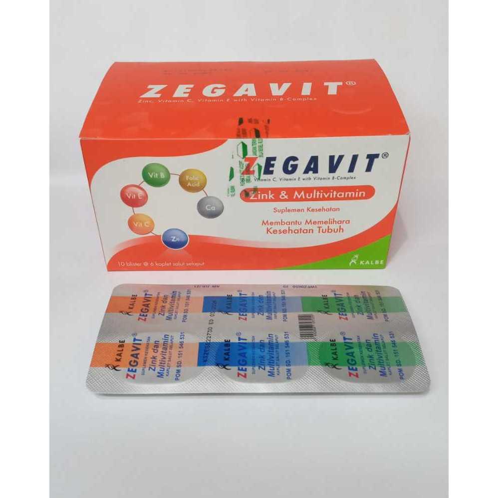 Jual Zegavit Multivitamin Mineral 1 Box Isi 10 Strip | Shopee Indonesia