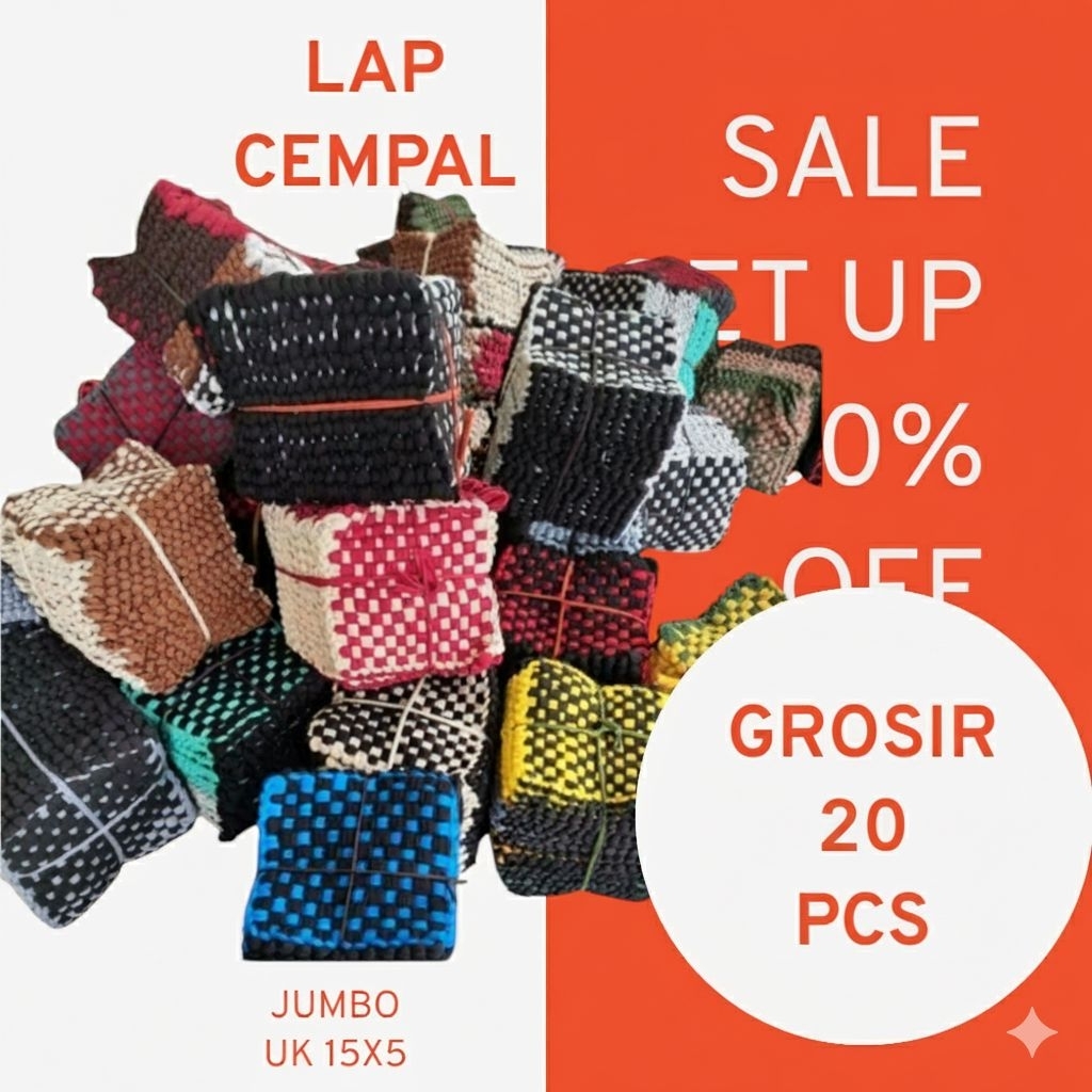 Jual Cempal Anyam Tradisional Tebal Anti Panas Jumbo 15x15 cm - Paket ...