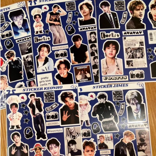Jual [NEW!]STICKER CORTIS KPOP |KEONHO|JAMES|JUHOON|MARTIN|SEONGHYEON ...