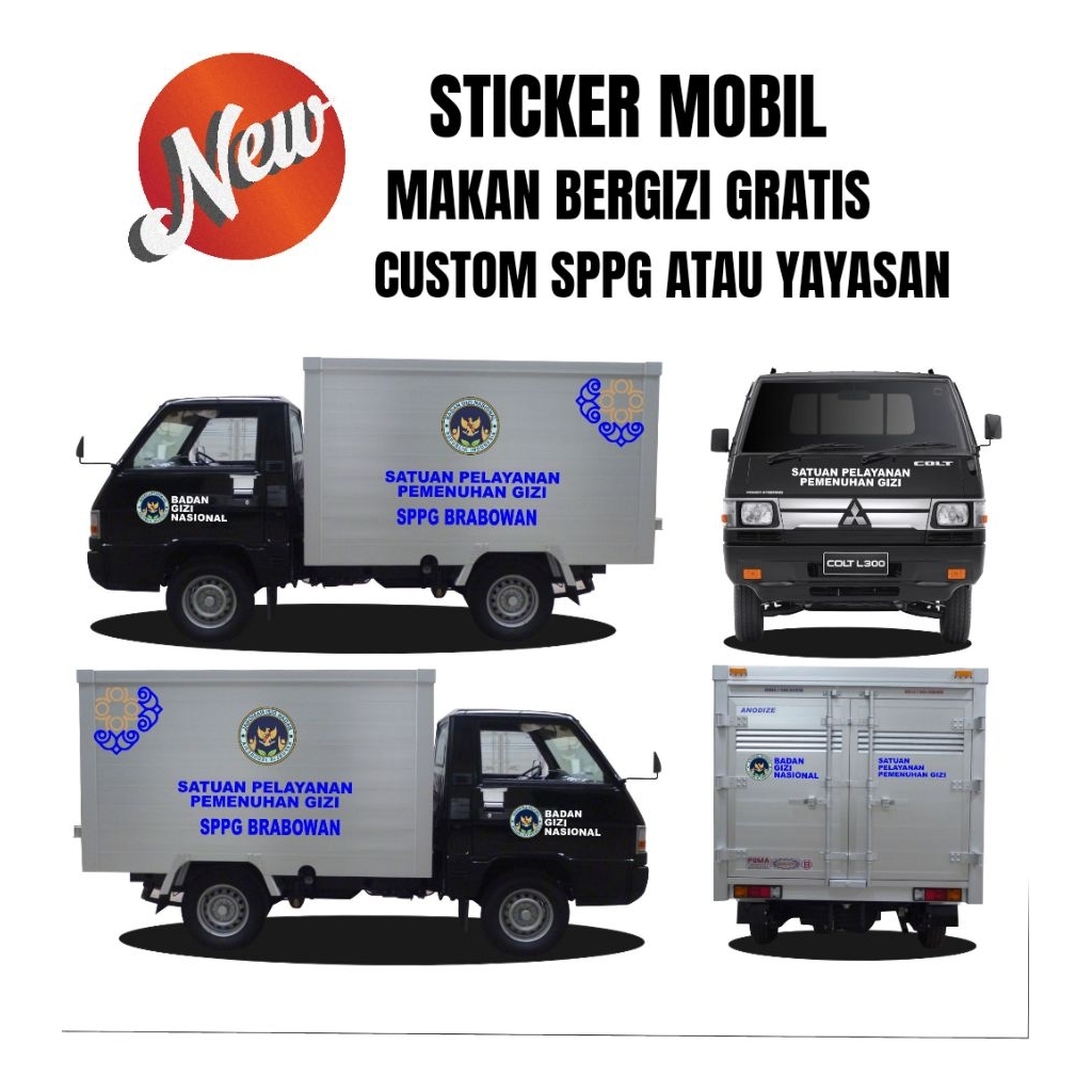 Jual Sticker Mobil Makan Bergizi Gratis Mbg Sppg | Shopee Indonesia