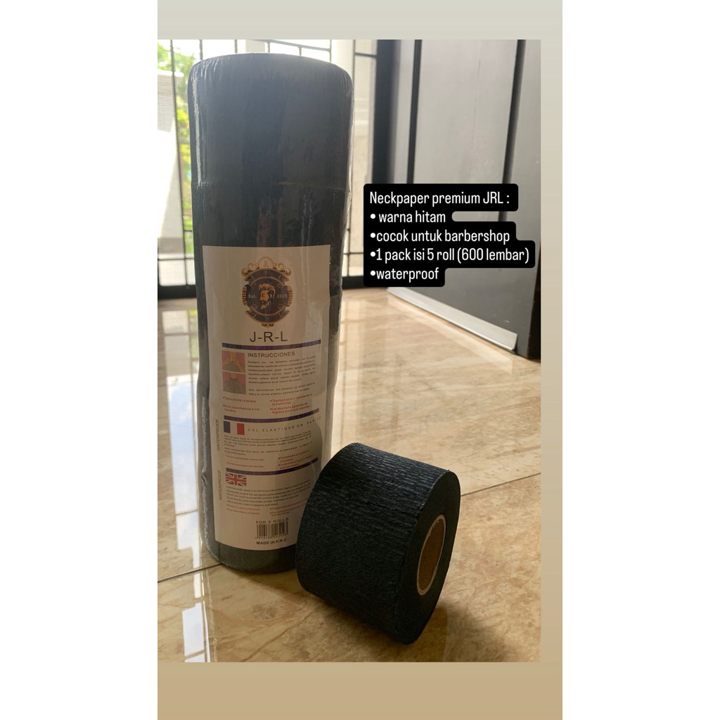 Tissue leher barbershop hitam neck paper black #jrl #tissue barber #tissueleher #tissuebarber