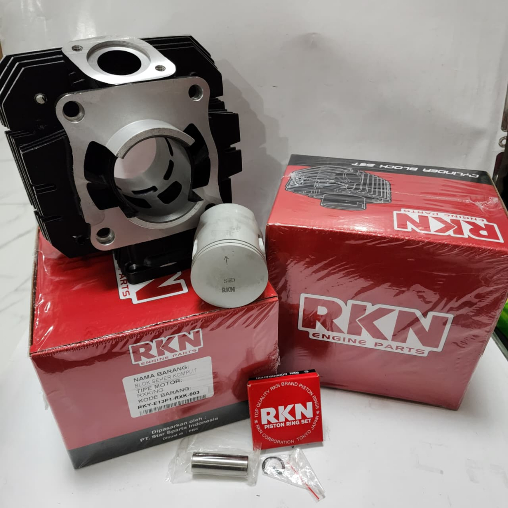 Jual Cylinder Blok Assy SET RX KING Merk RKN (sudah termasuk piston ...