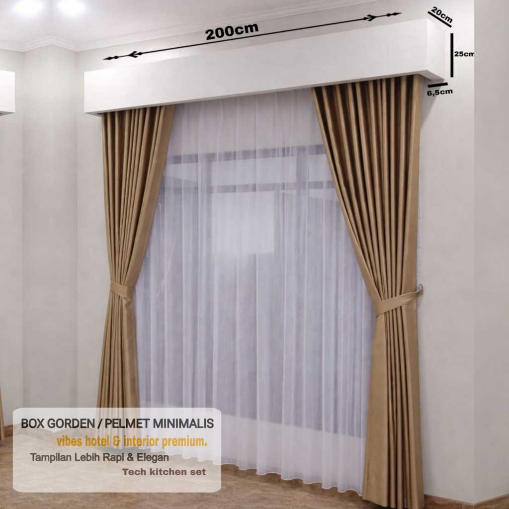 Jual Box Gorden Custom Ukuran Box Curtain Minimalis Penutup Rel Gorden ...