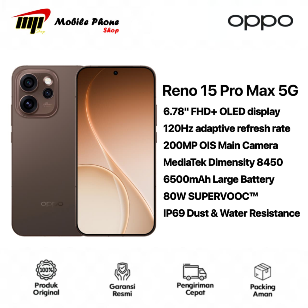 Jual Oppo Reno 15 Pro Max 5G RAm 12GB Internal 512GB | Shopee Indonesia