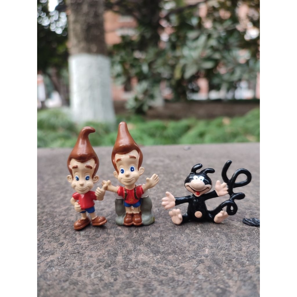 Jual Figur Mini vintage jimmy neutron dan marsupilami kids hitam ukuran ...