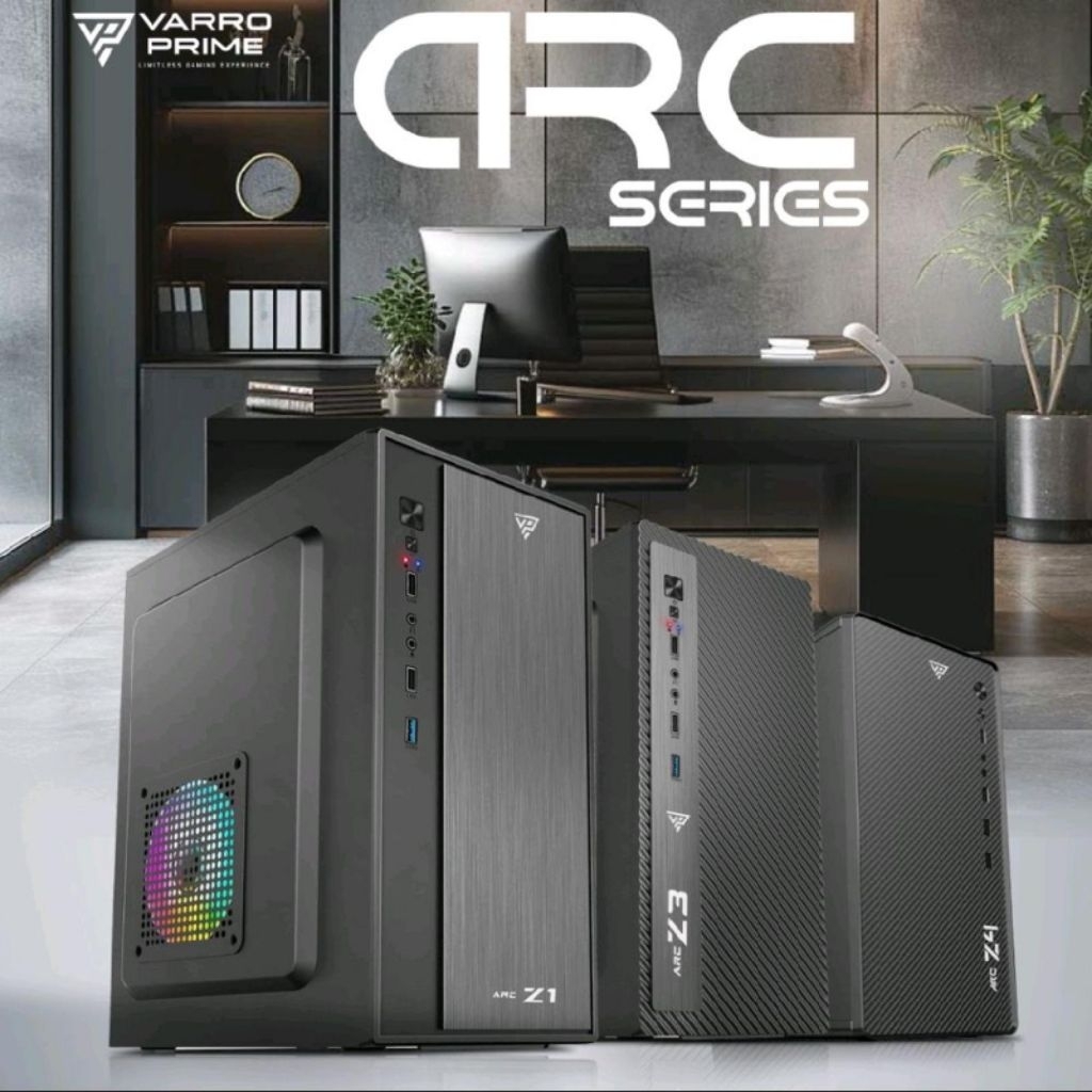 Jual CASING VARRO PRIME ARC SERIES M-ATX INCLUDE PSU 500W - VARRO ARC ...